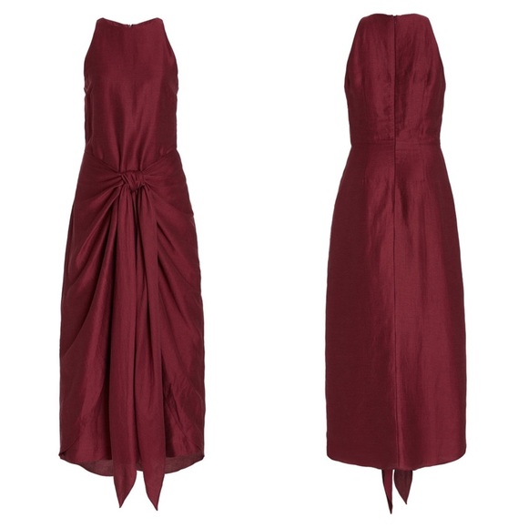 Bondi Born Lanai Eco Linen-Blend Wrap Tie Dress 🥀 - Picture 7 of 13